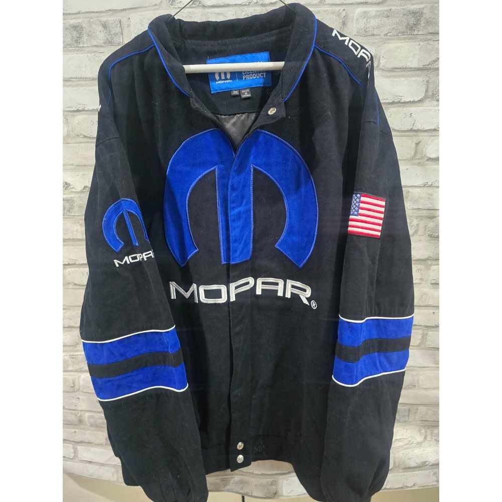 Dodge Mopar 3XL Embroidered Cotton Jacket black JH Design Heavy‎ Crisp Clean - Picture 3 of 16